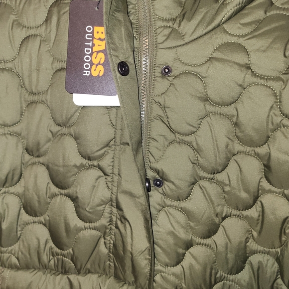 Nwt Womens  Size Small Bass Outdoor Quarter Zip Sherpa Jacket Coat In Military - Picture 4 of 7